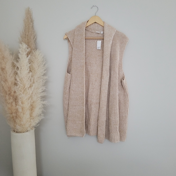 Gap knit women’s sleeveless cardigan Vest NWT XXL - Picture 5 of 5
